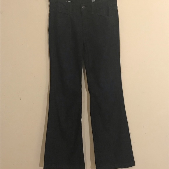 J. Crew High Heel Flare Dark Wash Jeans - Picture 2 of 8